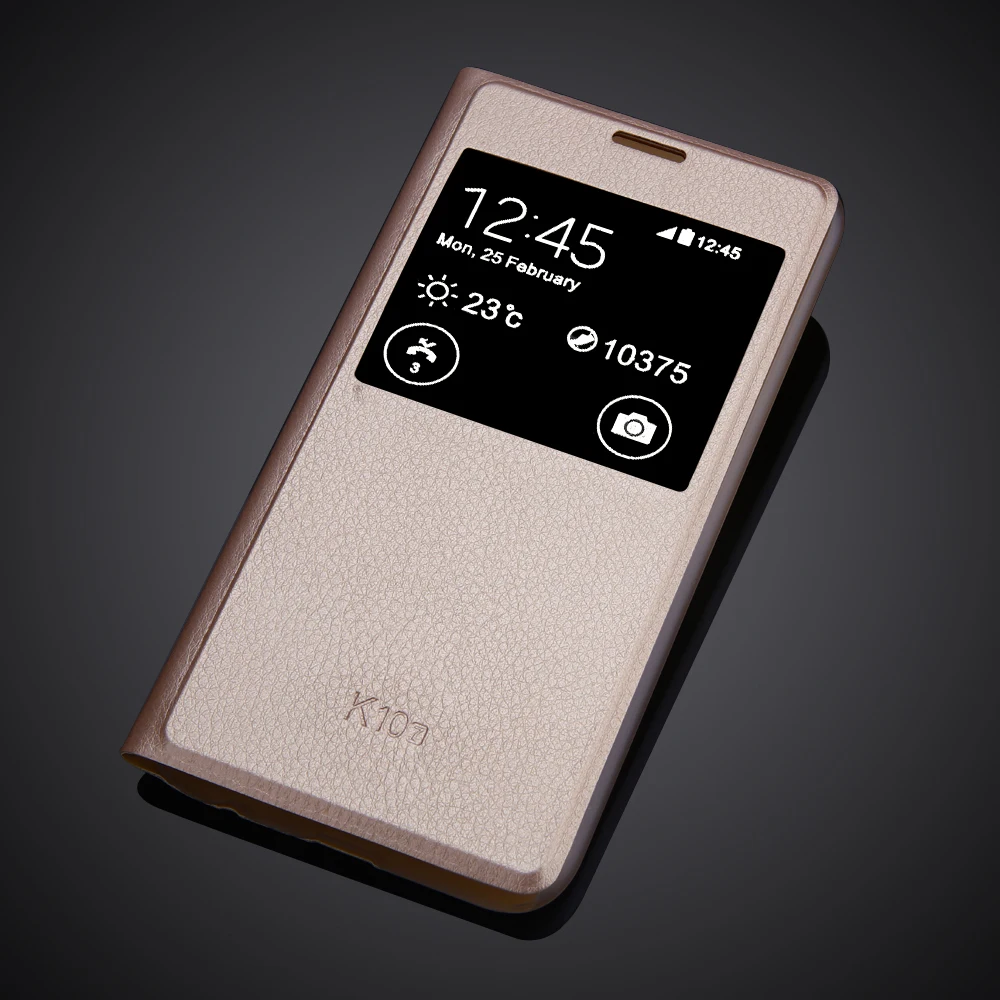 Чехол книжка из искусственной кожи с окошком для LG K 10 (2017) 5 3 дюйма K10 2017 откидной