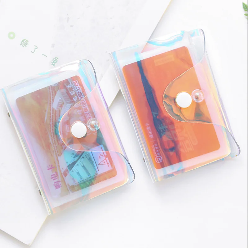 Лазерная блестящая сумка для карт модный кошелек клатч держатель ID кредитных