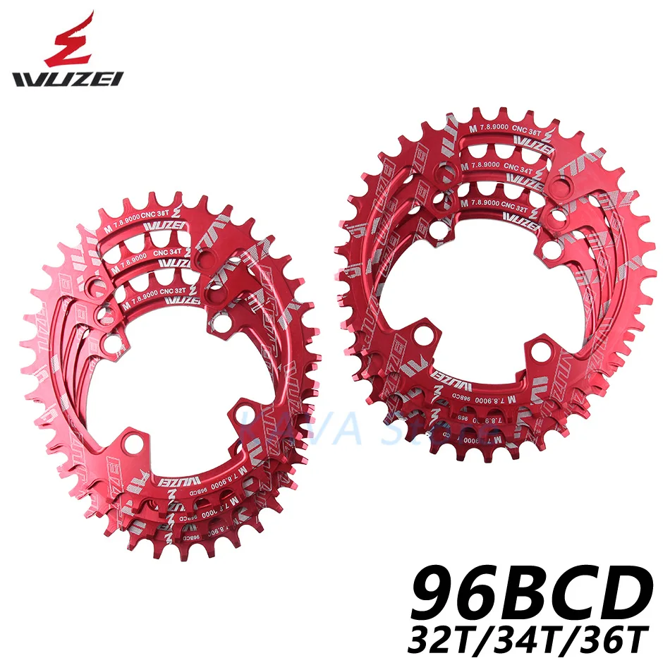 Wuzei 96BCD MTB велосипедная Звездочка широкий узкий Звездочка 32/34/36T Овальный/круглый рукоятка передняя Звездочка для Shimano M7000 M8000 M9000