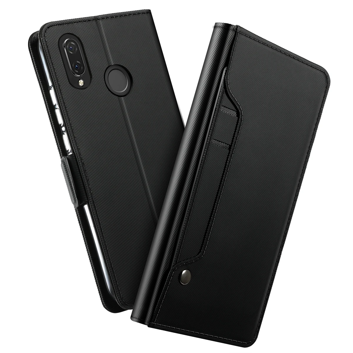 Флип-чехол для телефона для huawei Nova 3i, чехол из искусственной кожи, чехол-кошелек, откидная крышка-подставка с зеркалом и подставкой, карман для карт, Nova 3i 3 i - Цвет: 01