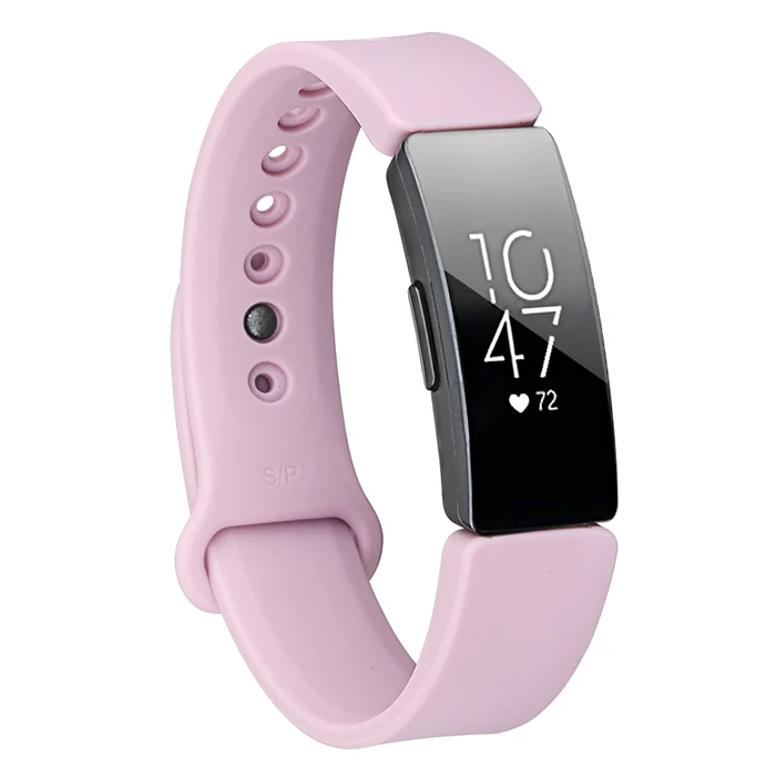 Light purple Для Fitbit Inspire HR ремешок мягкий силиконовый Смарт-часы Браслет для Fitbit Inspire аксессуары маленький большой - Цвет: Light purple