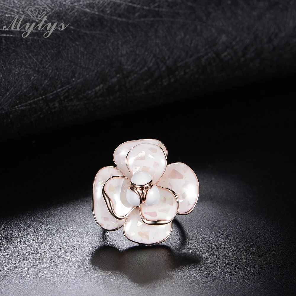 Эмалированное коктейльное кольцо Mytys Женские Ювелирные изделия США 4 размера с