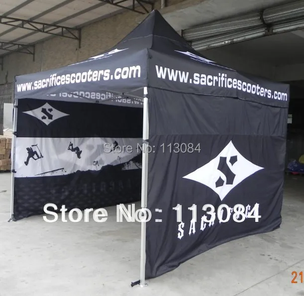 Двухсторонняя алюминиевая складная палатка 3x3 м с сублимационной печатью