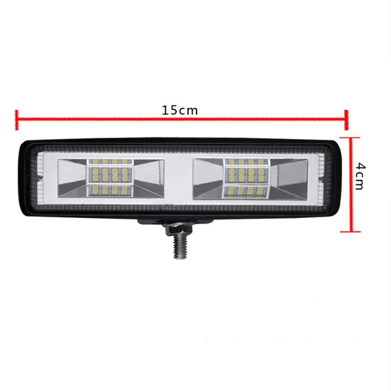 1/2 Pcs Fashion Car Modified Lights 48w Motorcycles Led Floodlight 16lights Work Bulbs Long 12V Off-Road Vehicle Lamp | Автомобили и