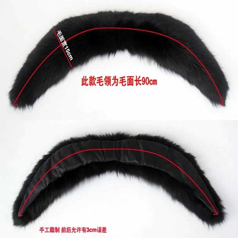 

The real natural silver fox collars woman luxurious fur shawl collar big scarf shawl collar woman