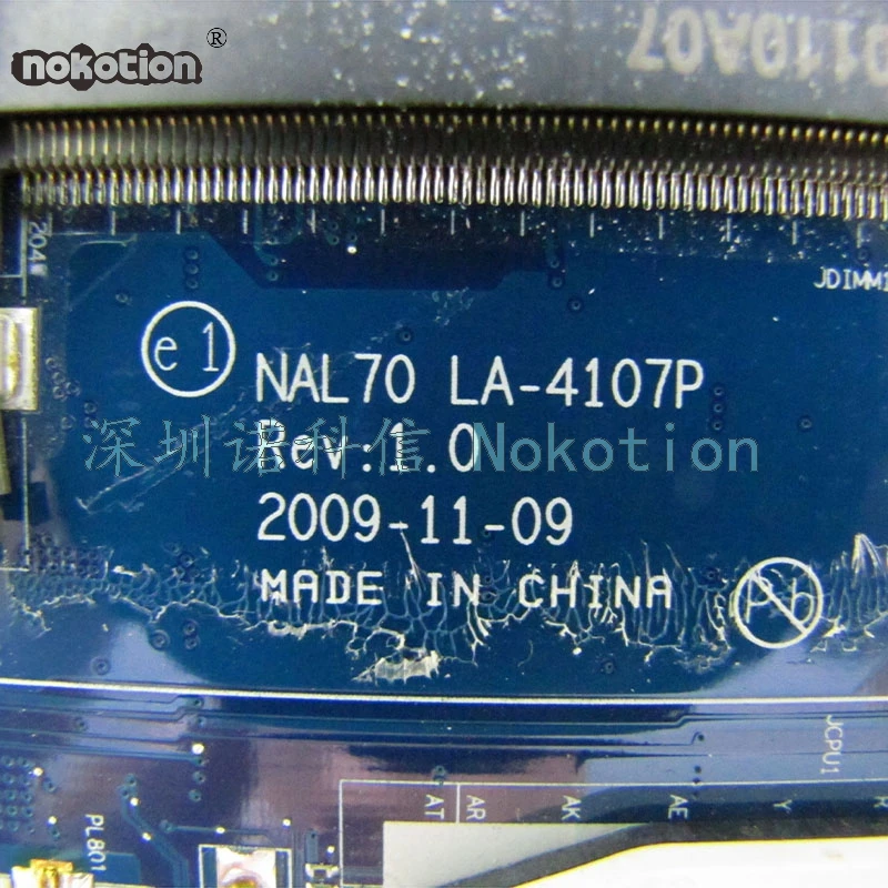 NOKOTION 590329 001 NAL70 LA 4107P для HP Compaq CQ41 материнская плата ноутбука HM55 ATI Мобильность Radeon HD