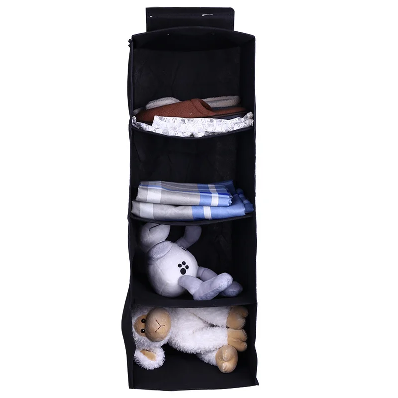 Подвесной Карманный ящик хранение одежды Домашний Органайзер хлопковый шкаф