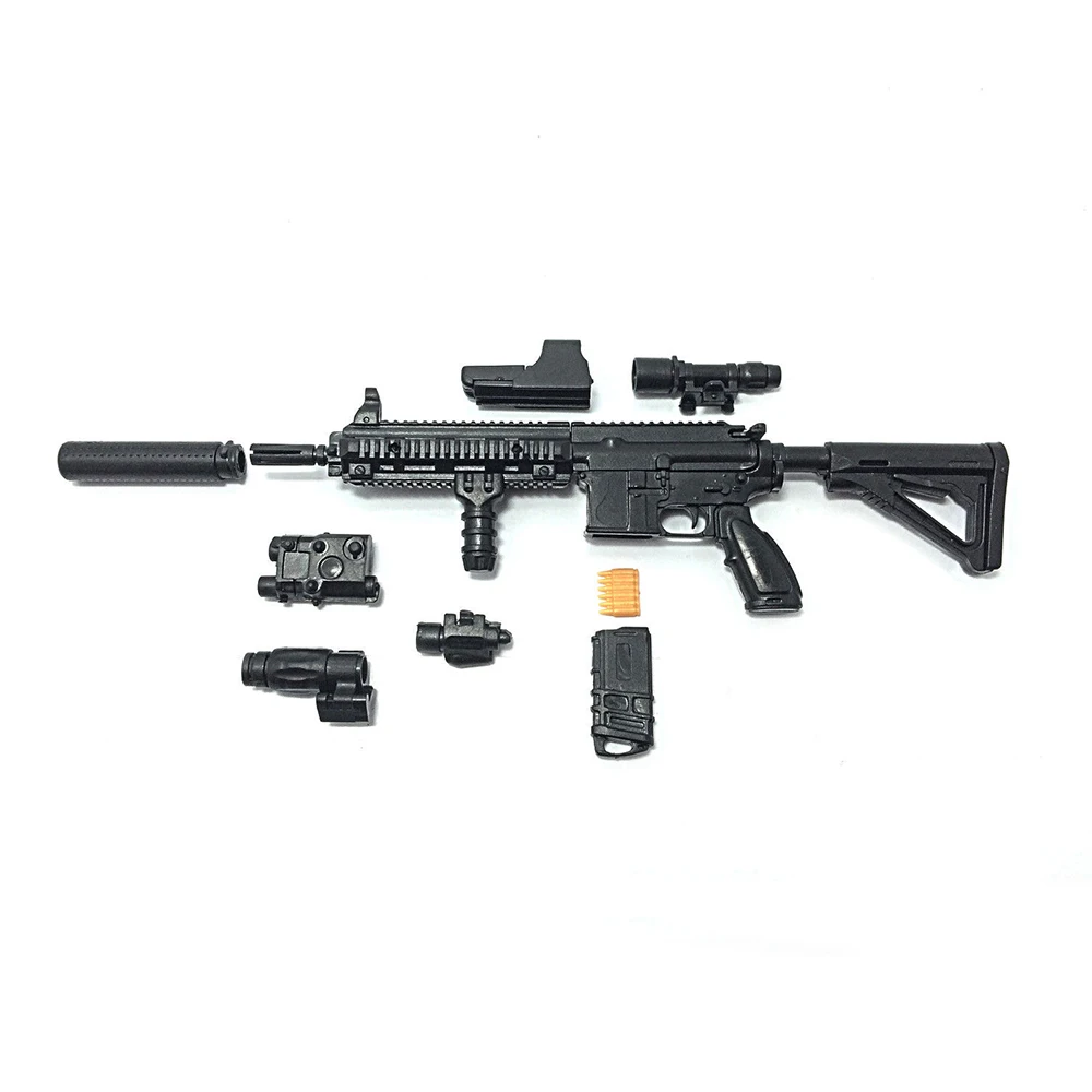 Масштаб 1:6 масштаб 1/6 сборная экшн фигурка винтовка HK416 модель пистолета 1/100