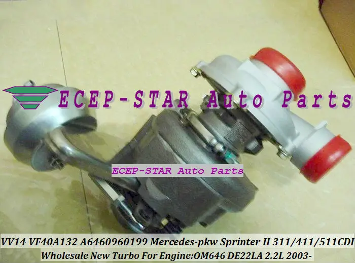 Турбокомпрессор RHF4V VV14 VF40A132 A6460960199 Для Mercedes PKW Vito 115 111 Viano Sprinter II OM646 DE22 2.2L CDI
