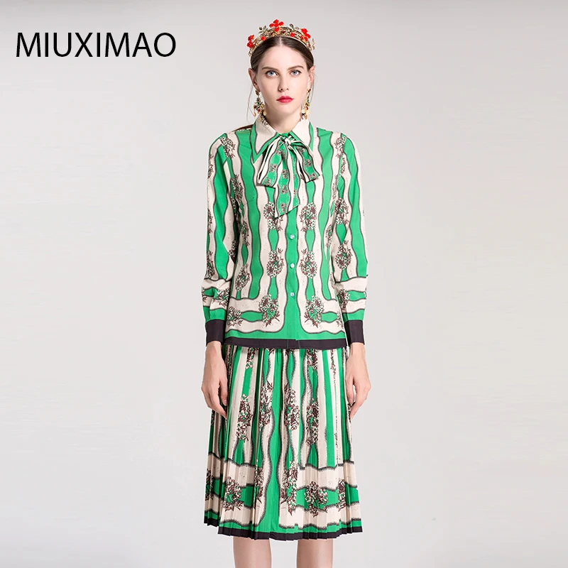 

High Quality Spring&Fall Newest Cute Style Ruffle Cotton Dress Bow Full Sleeve Elegant Flower print Long Pleated Dress Women