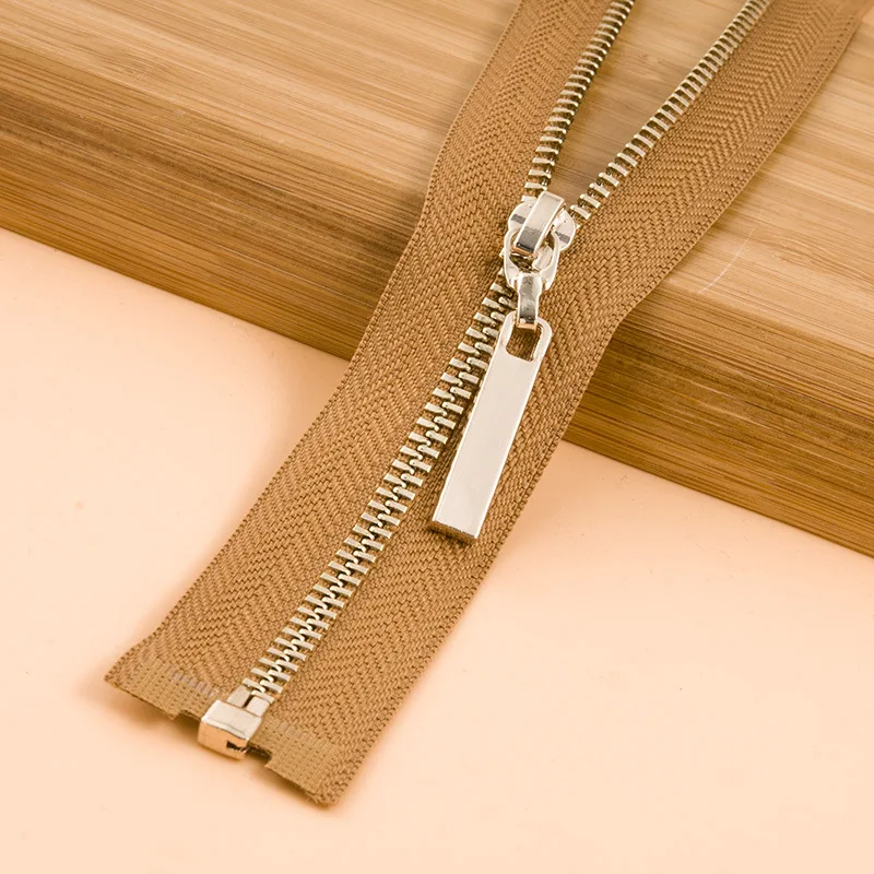 5 шт. Lightgold 3#40 см открытая металлическая молния для шитья куртки пальто молнии Cremalleras пуховое пальто молния DIY аксессуары для одежды