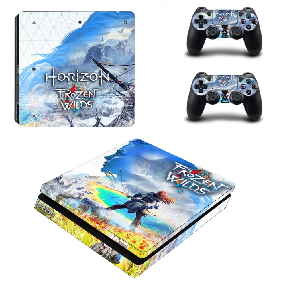 Виниловая наклейка для контроллера PS4 Slim "Horizon Zero Dawn".
