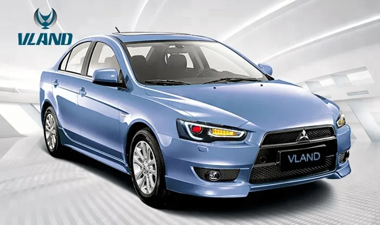 Светодиодная лента, передний светильник для Mitsubishi Lancer, головной светильник s, двойной луч, DRL, Devil Eyes, Halo, Лампа для проектора Audi style