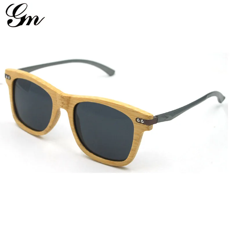 GM мужские деревянные очки oculos de sol feminino Роскошные брендовые солнцезащитные для