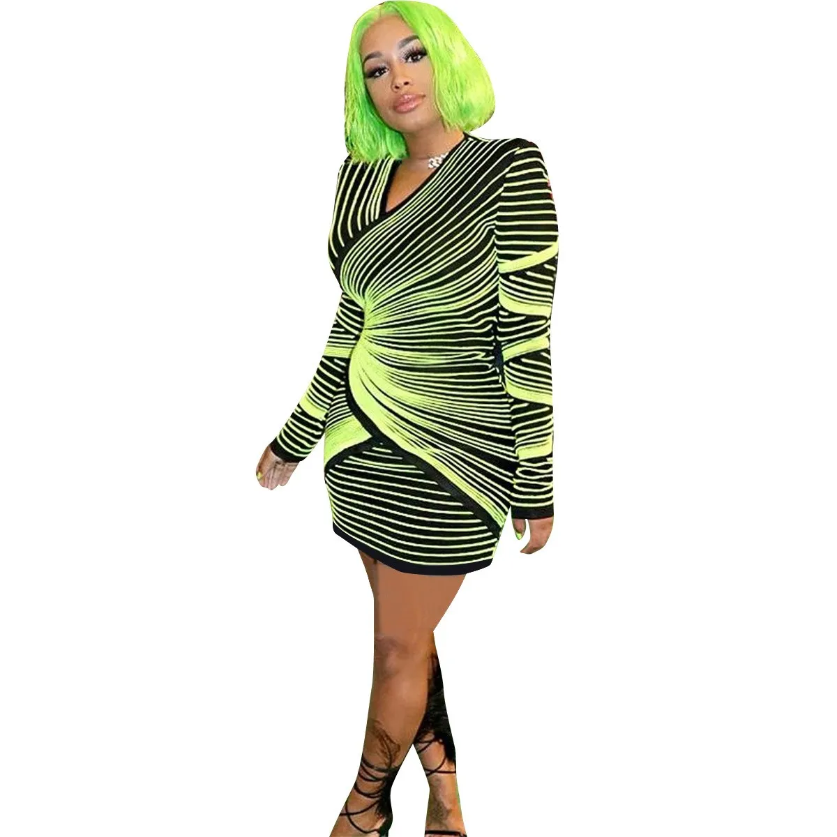 Осень 2018 г. Клубная одежда сексуальная обёрточная бумага Bodycon платье для женщин с