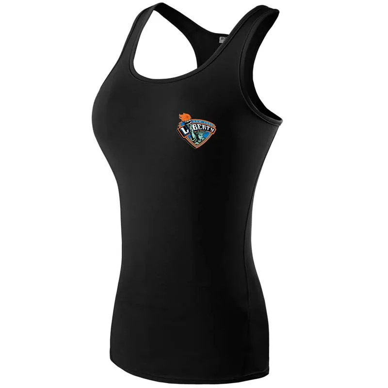 Нью Йорк Футболка Liberty Running Shirt Обучение Фитнес девушка Singlets Топы быстросохнущие