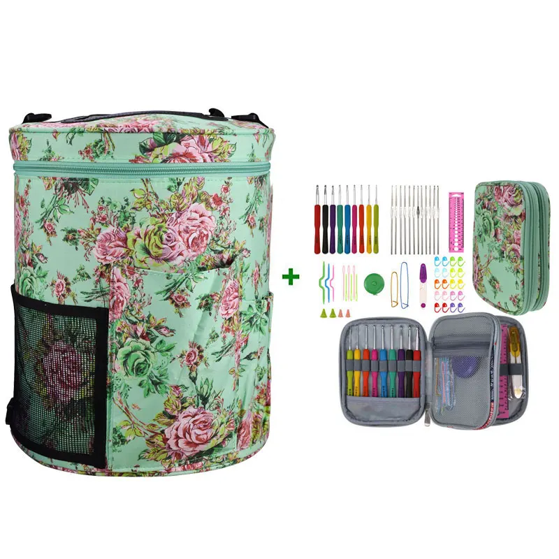 Bag With Style 3 Looen Пряжа сумка для хранения с крючком Крючки набор игла DIY Искусство Ремесло Вязание иглы пустой вязаный мешок швейные инструменты аксессуары - Цвет: Bag With Style 3