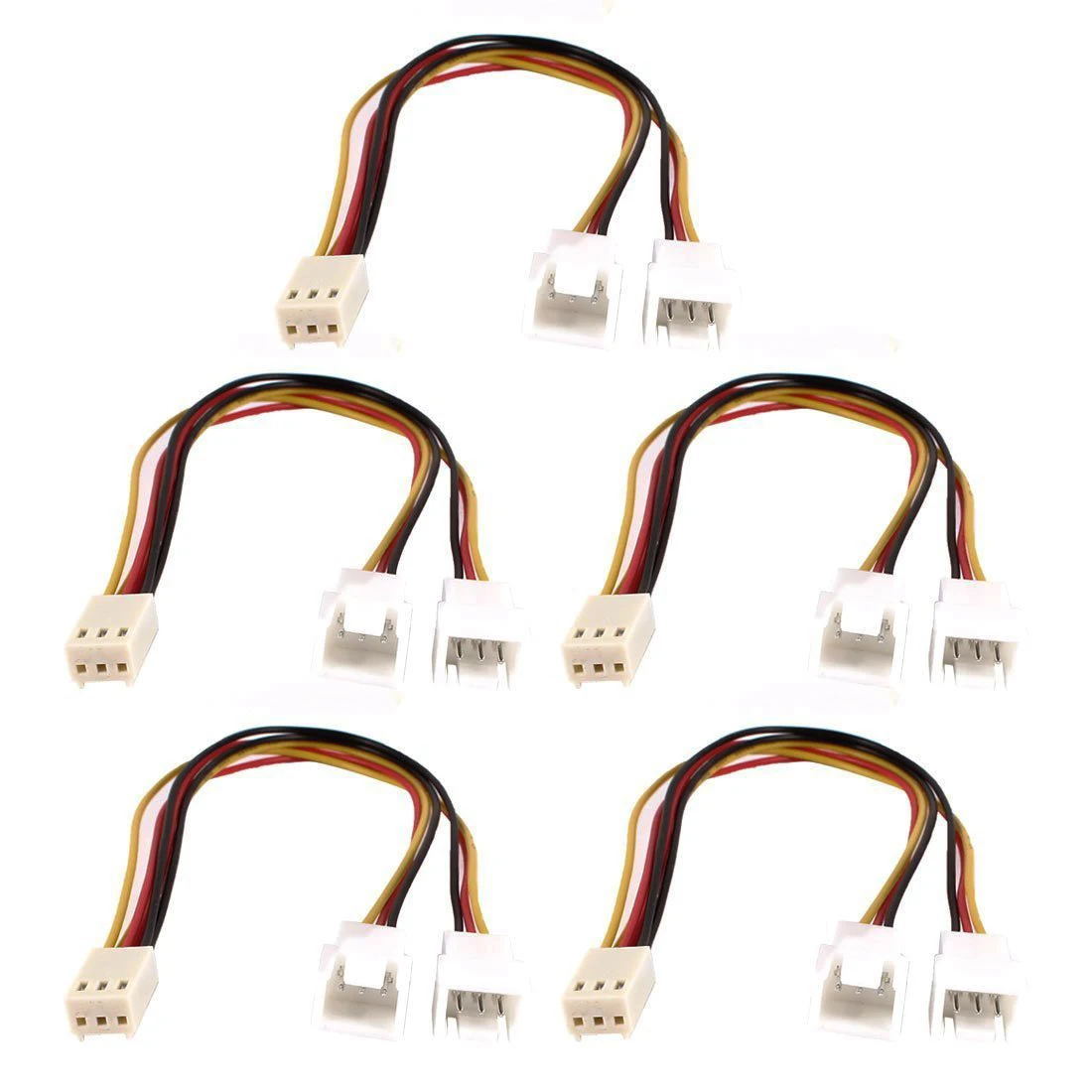 Промо акция! 5 шт. 3 Pin гнездовой к двойному штекеру PC разветвитель вентилятора