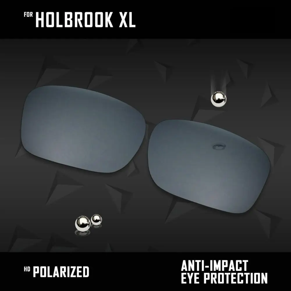 Black Chrome OOWLIT Lenses Replacements For Oakley Holbrook XL OO9417 Sunglasses Polarized- Multi Colors - Цвет линз: Black Chrome