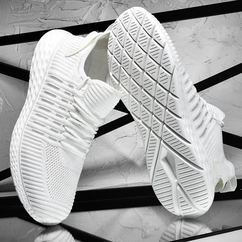 Мужские дышащие кроссовки туфли удобные легкие мужские уличные спортивные Пара