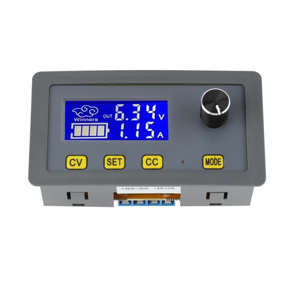 Регулируемый DC 5А понижающий источник питания модуль 6В 32В до 0 32в ЖК