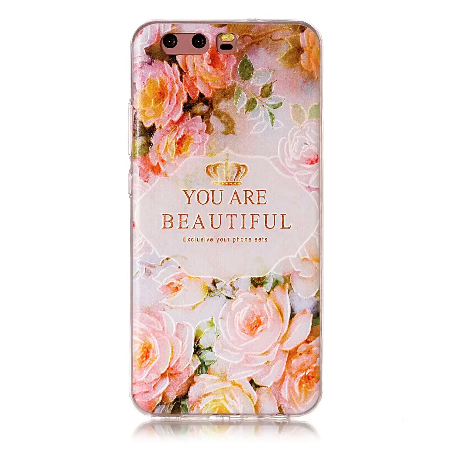 Мягкий ТПУ задняя чехол для huawei p10 5 1 &quot3D рельефный принт чехлы VTR L09 L29 AL00 TL00 360