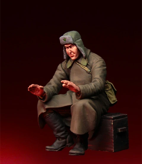 1/35 строительный комплект 134 русский солдат одна фигурка несобранный