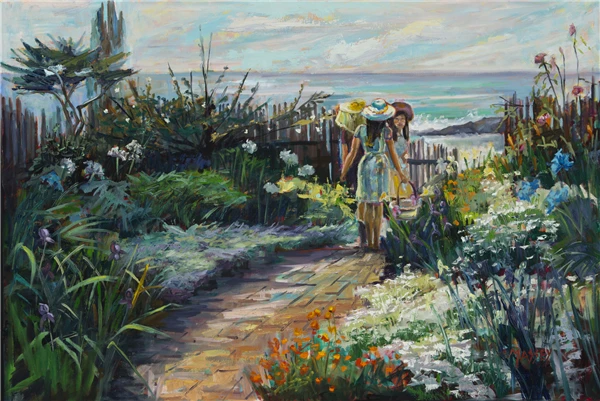 Diy diamond painting cross stitch kits resin pasted full square drill needlework Mosaic Home Decor scenery garden z1541 | Дом и сад