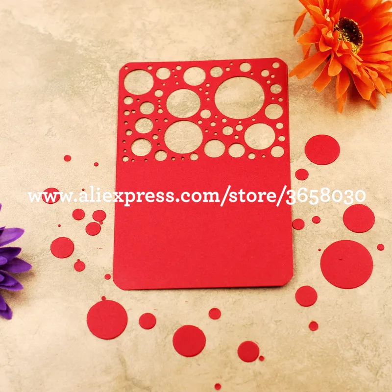 Bubble Dot Metal Die cutting Dies For DIY Scrapbooking Photo Album Decorative Embossing Folder 8072546 | Дом и сад