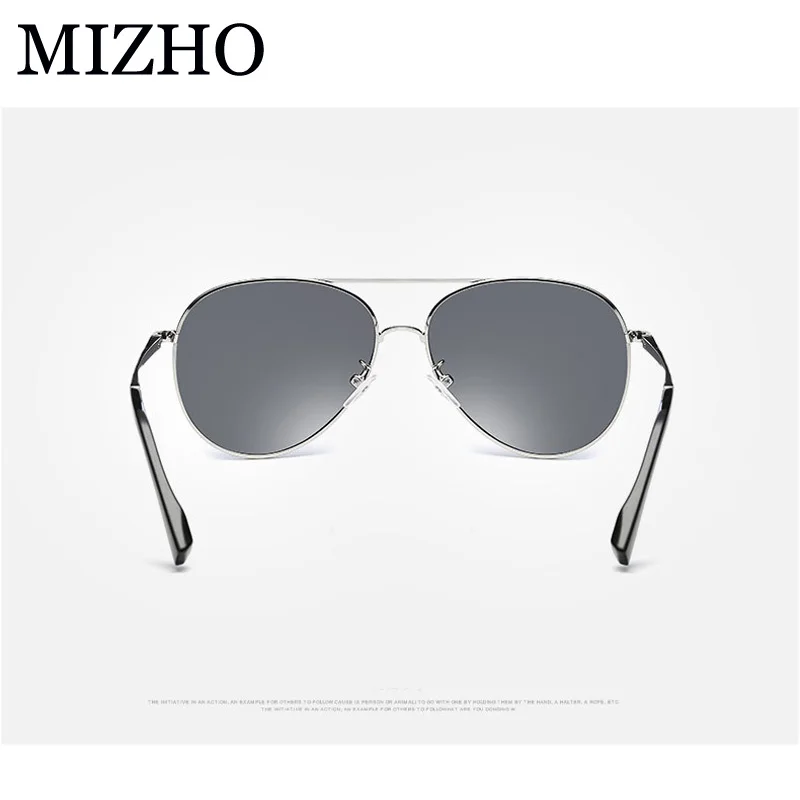 

MIZHO Hot Elastic Support Leg Classic Pilot Metal Sunglasses For Men Polarized UV400 Protector Driver Eye Glasses Women UV400