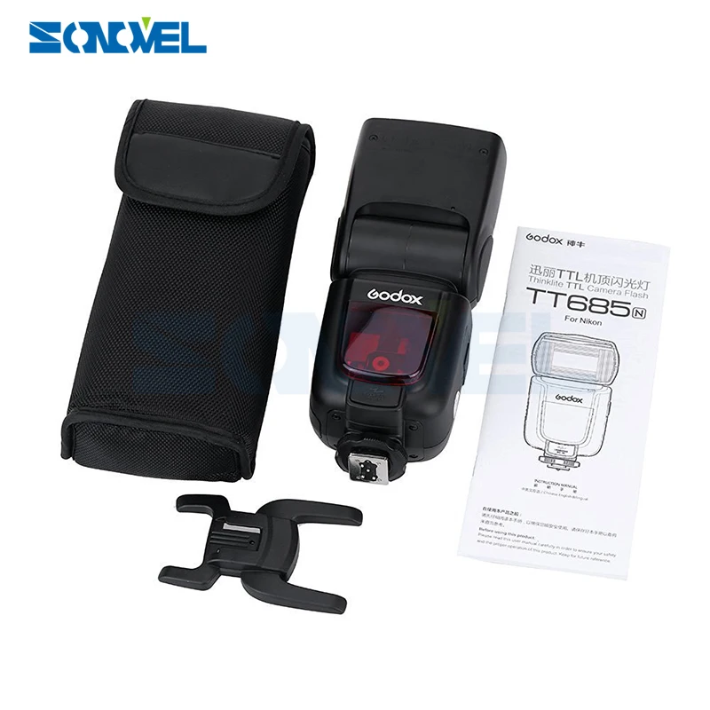 Беспроводная вспышка Godox TT685N 2 4G HSS 1/8000s i TTL GN60 с триггером X1T N для Nikon D800 D700 D7100 D7000 D5100