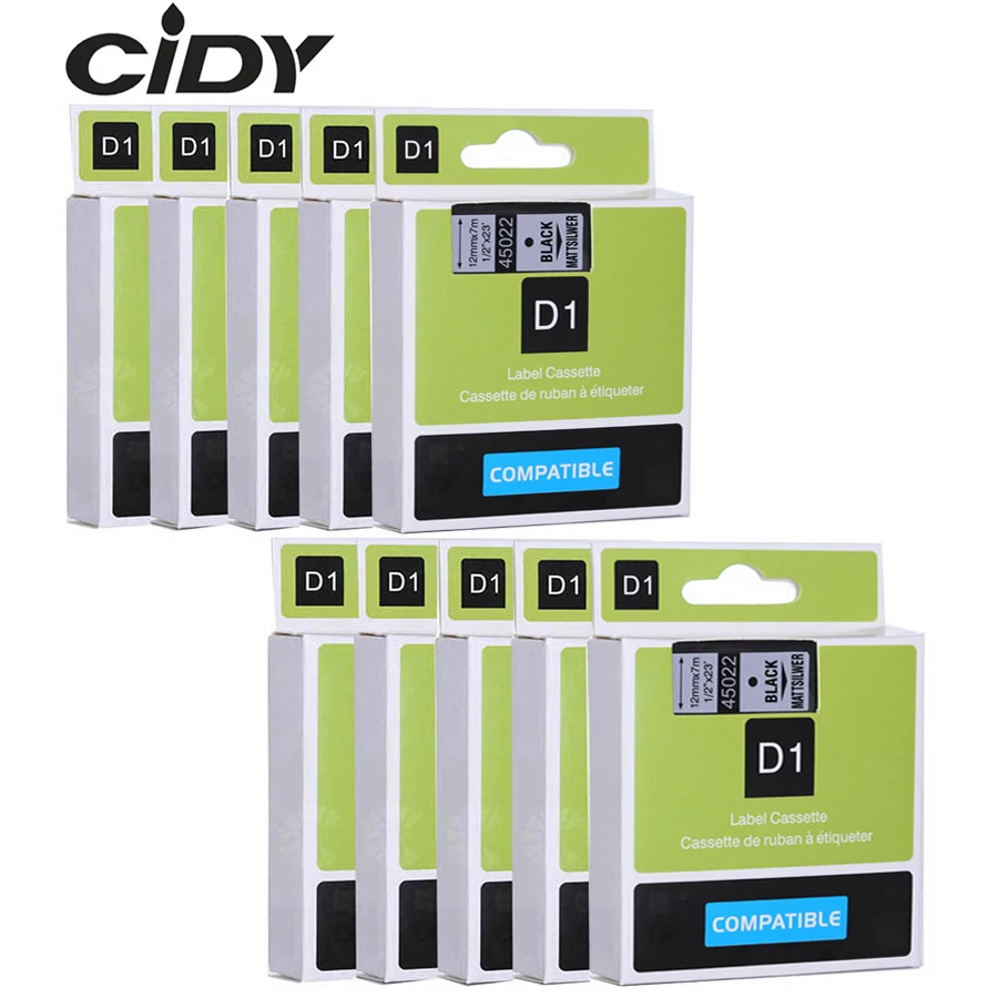 CIDY Dymo D1 45022 совместим с лентами для Этикеток DYMO 12 мм устройство создания этикеток