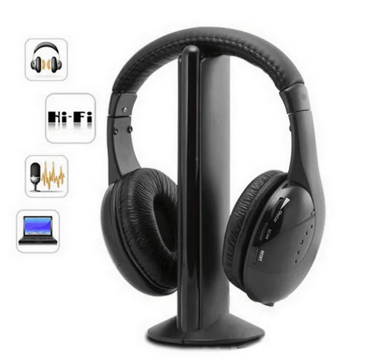 Гарнитуры MH2001 5 в 1 HIFI беспроводные наушники ТВ/компьютер FM радио высокое качество