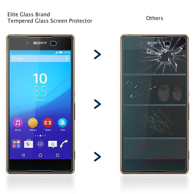 9H HD Премиум Закаленное стекло для sony Xperia T2 T3 S36h L S39h C E3 E4 E4g C3 C4 C5 Защитная пленка с