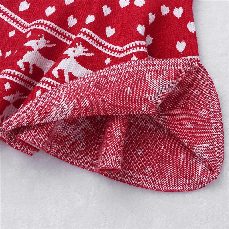 Детская трикотажная юбка с рисунком оленя осенняя плиссированная мини высокой