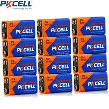 12 шт. перезаряжаемые батареи 6LR61 E22 MN1604 522 6f22 MN1604|battery 6lr61|9v battery6lr61