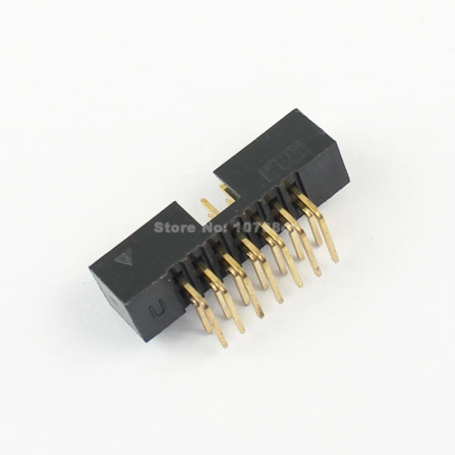 100 шт. 2 мм 2x7Pin 14 контактный правый угол &quotпапа&quot в кожух IDC разъем заголовки