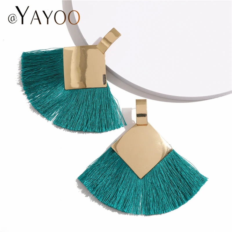 Сережки с кисточками Boho цвета Ретро очаровательные Висячие серьги для женщин