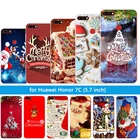 Для Huawei Honor 7C Aum-L41 Ультратонкий чехол прозрачный край мягкий TPU 5,7 