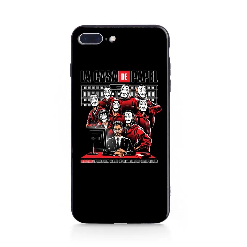 Чехол для телефона LA Casa De Papel Money Heist мягкий силиконовый чехол из ТПУ задняя iPhone 5 5S