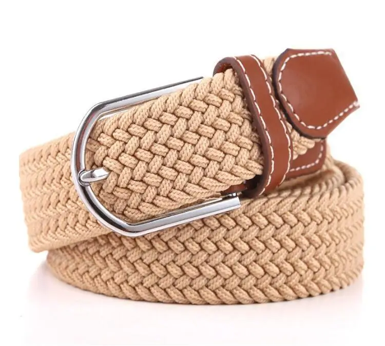 Новинка 2017 мужской и женский пояс эластичный плетеный студенческие