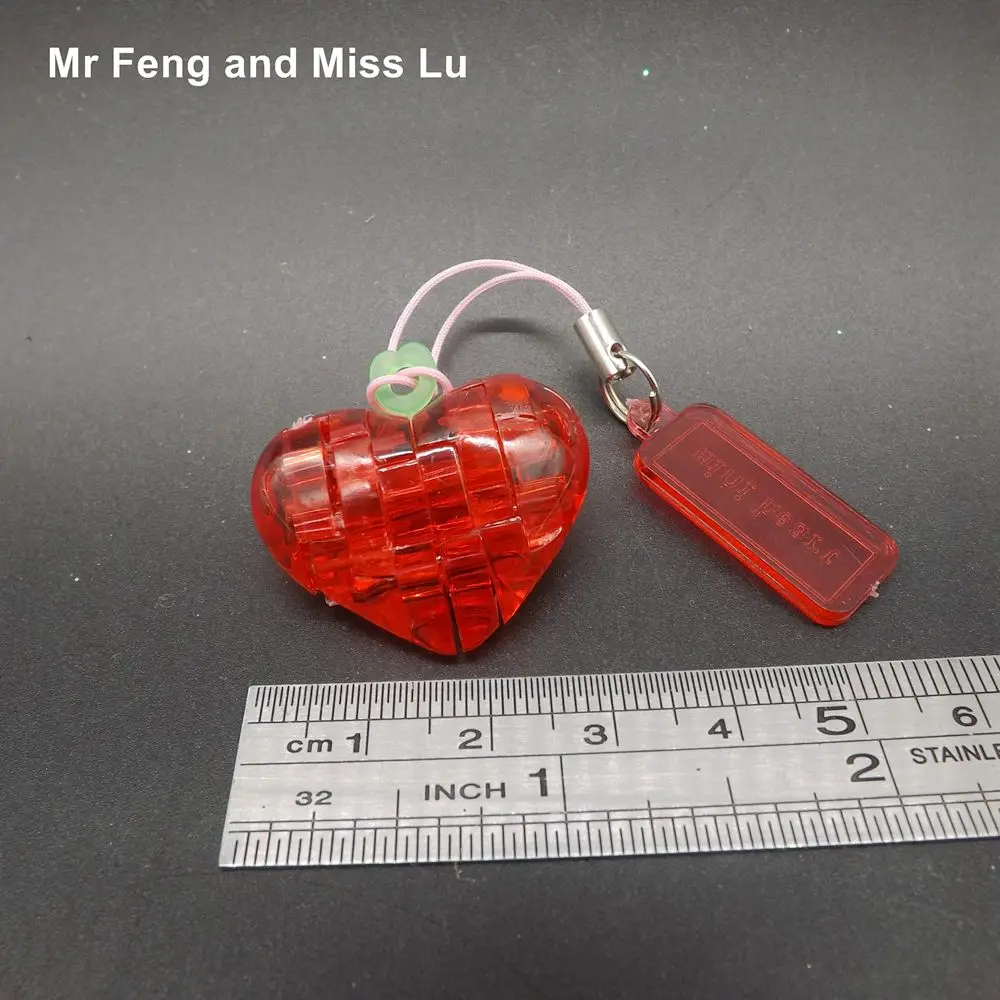 Готовый пазл 3D Мини Сердце с украшением в виде кристаллов Пазлы Модель игрушки