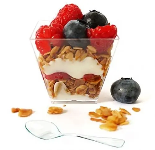 Пластиковая одноразовая жесткая пластиковая чашка 25 шт./лот 2 унции десертная