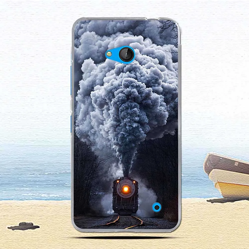 Силиконовый чехол из ТПУ для Nokia Microsoft Lumia 640 розовый милый с мультяшным принтом