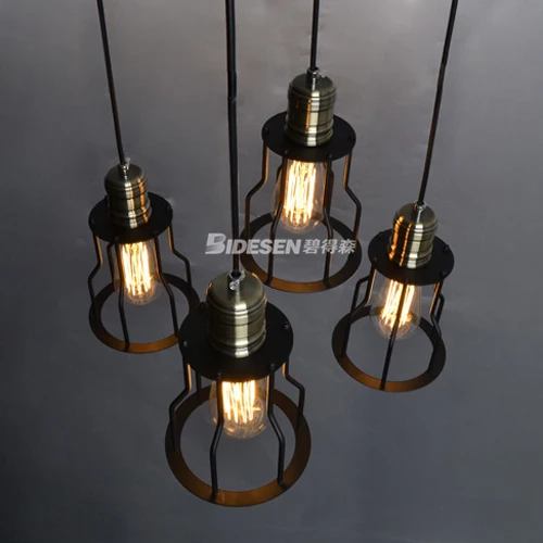 Pitt Hudson lamps American country European retro modern restaurant bar industry stairs single head small hob chandelier|bar connector|bar bonesbar