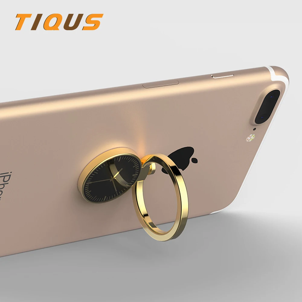 TIQUS Подставка кольцо под Пальцы для телефона 360 Градусов Samsung Xiaomi iPhone X XR 7 6 8 Plus