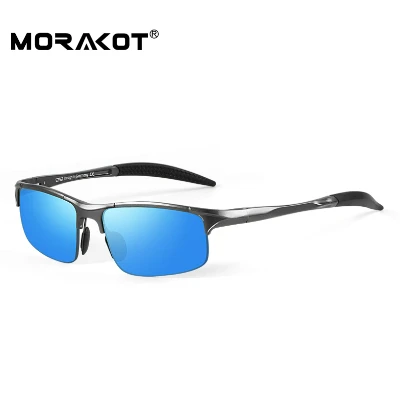 Blue-2.50 MORAKOT, модные солнцезащитные очки, мужские, поляризационные, для вождения, солнцезащитные очки, на заказ, близорукость, оптика, солнцезащитные очки, JSCP2817 - Цвет линз: Blue-2.50