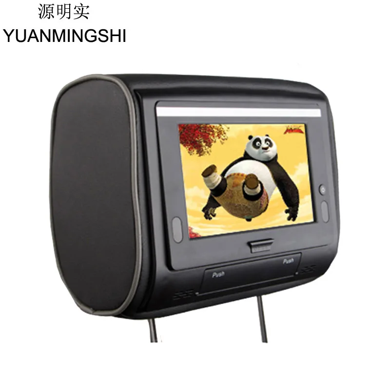 7 дюймовый автомобильный подголовник YUANMINGSHI подушка DVD плеер на молнии монитор