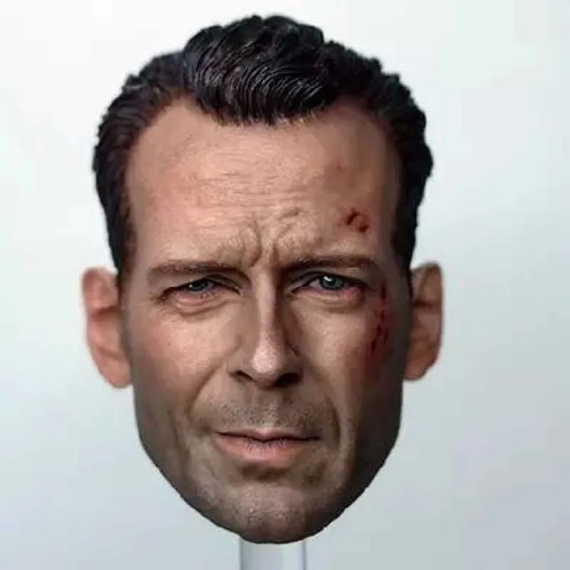 Mnotht 1:6 масштаб Брюс Уиллис резьба по голове модель Die hard Battle повреждение мужской