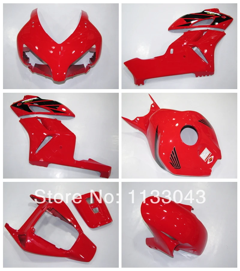 

OEM_Qulaity Injection Fairings for HONDA CBR1000RR 04 05 Red black CBR1000 RR 2004 2005 CBR 1000RR 04 05 fairing kit #0977F